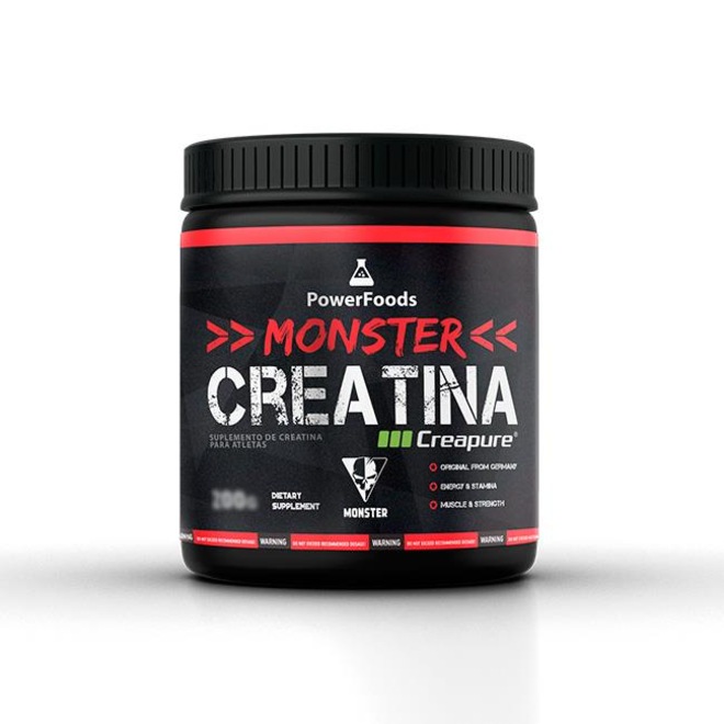 Monster Creatina Creapure PowerFoods - 600g - Foto 1