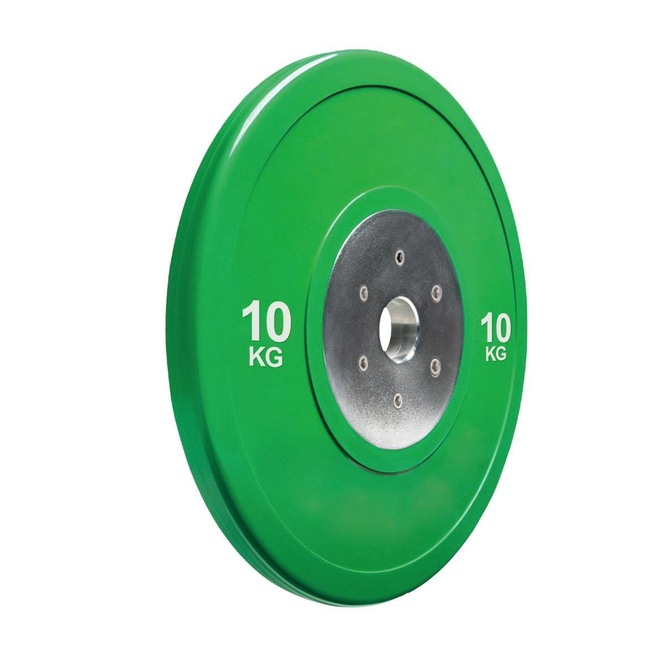 Anilha Olímpica WCT Fitness para Musculação Bumper Plate - 10kg - Foto 1