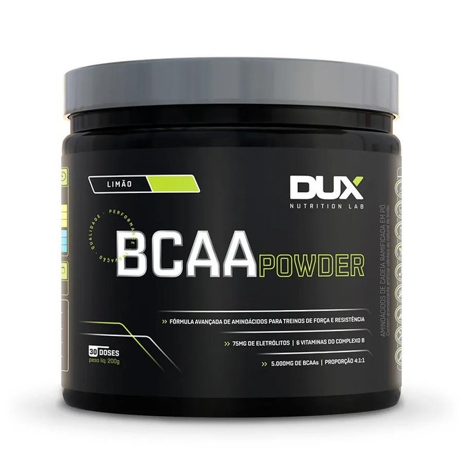 BCAA Powder Dux Nutrition 200g Limão - Foto 1