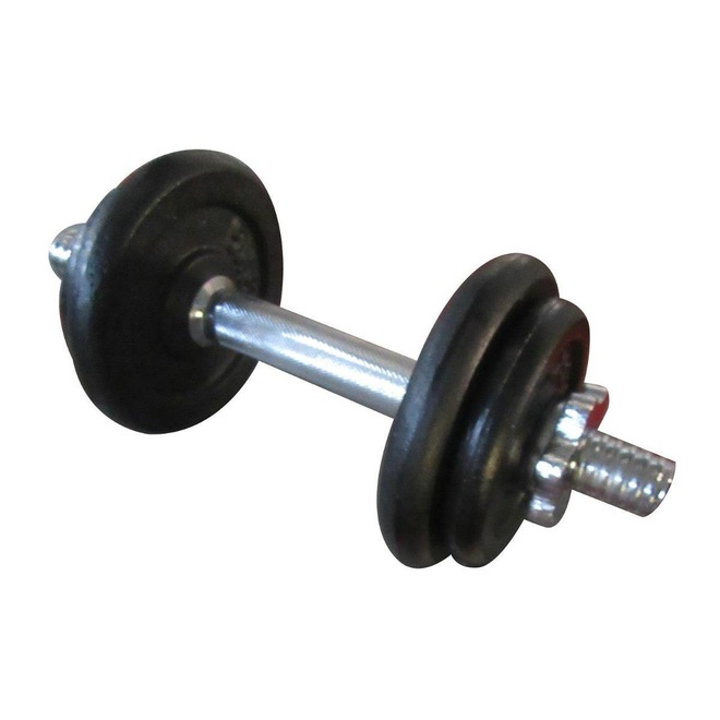 Halter Cromado Pelegrin com Anilhas Pelegrin PEL-B75A - 10 kgs - Foto 1