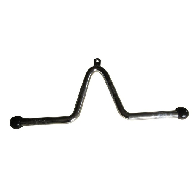 Puxador V Aço Maciço para Equipamento de Ginástica Pelegrin PEL-01PV - 1,50m - Foto 1