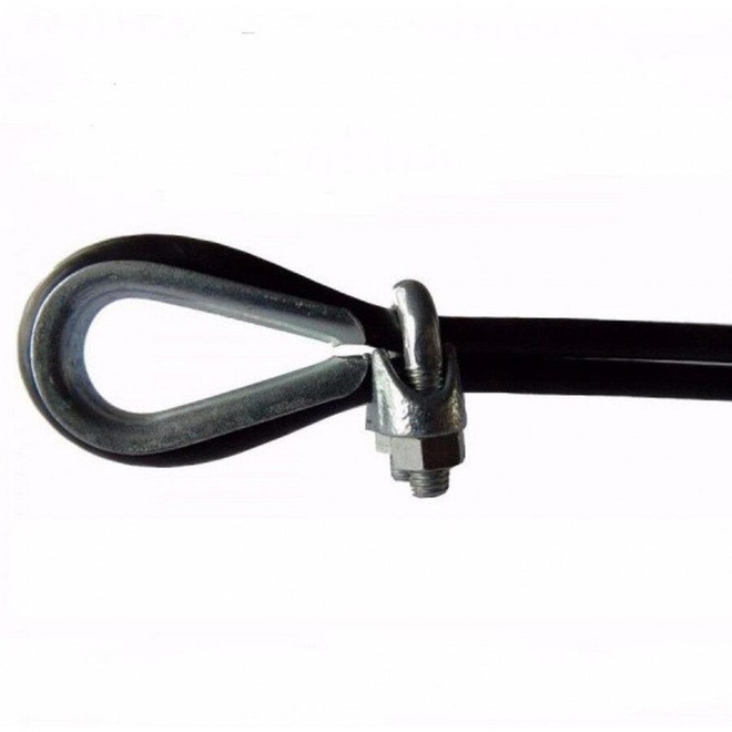 Kit 10 Grampos Clips Cabo de Aço Reparo Academia Aparelho - Foto 1