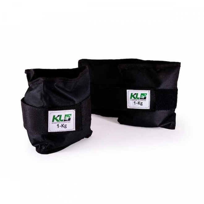 Kit Caneleira Tornozeleira de Peso 1kg 2kg 3kg Fixa Velcro - Foto 1