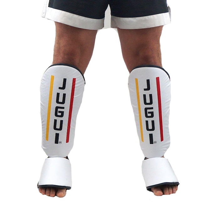 Caneleira de Combate Protetor Jugui para Muay Thai, Karate e Kung Fu - Adulto - Foto 1