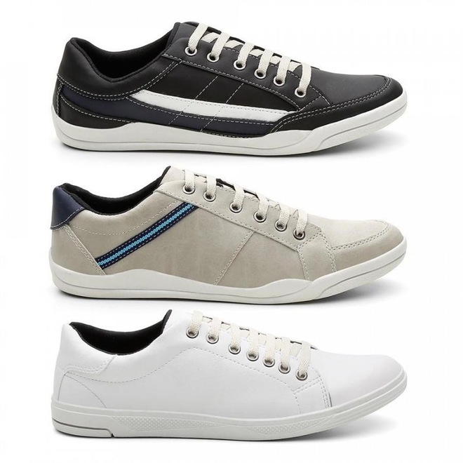 Sapatênis Casual Kreeper - Masculino - 3 unidades - Foto 1