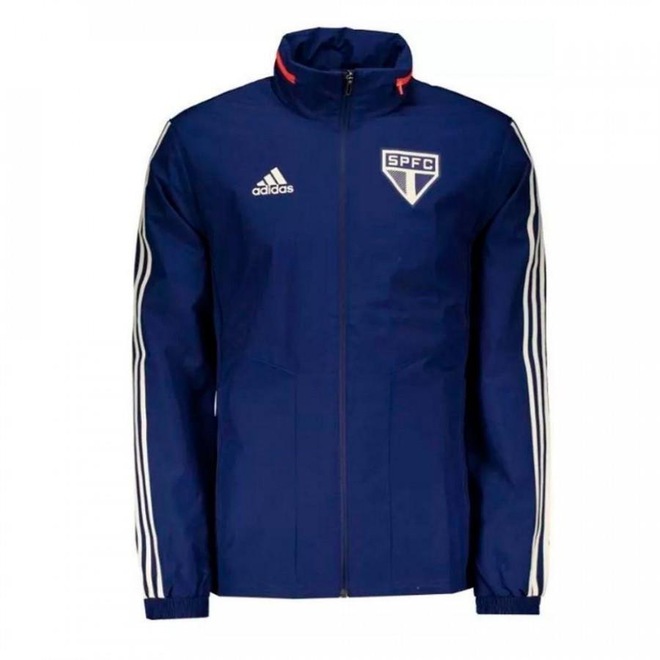 Jaqueta de Chuva do São Paulo 2019 com Capuz adidas - Masculina - Foto 1