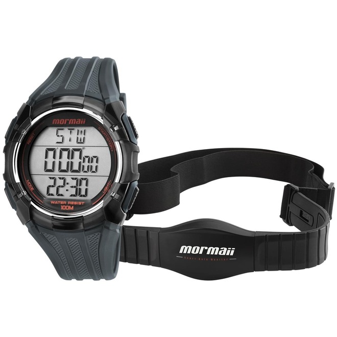 Relógio Digital Mormaii Monitor Cardíaco MO11558A8R - Masculino - Foto 1