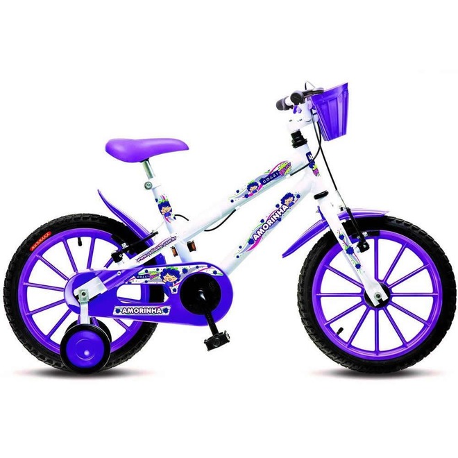 Bicicleta Colli MTB Amorinha Aro 16 com Freio V-Brake - Infantil - Foto 1