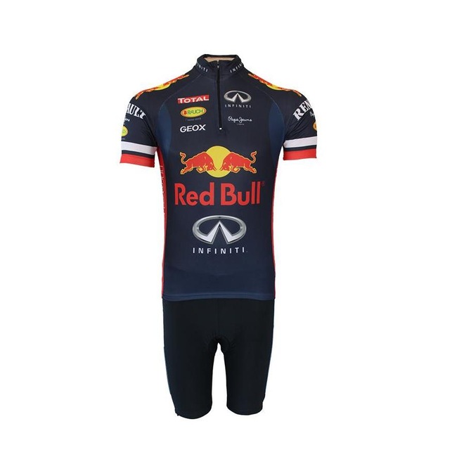 Conjunto Bermuda e Camisa para Ciclismo Pro Tour Red Bull - Masculino - Foto 1