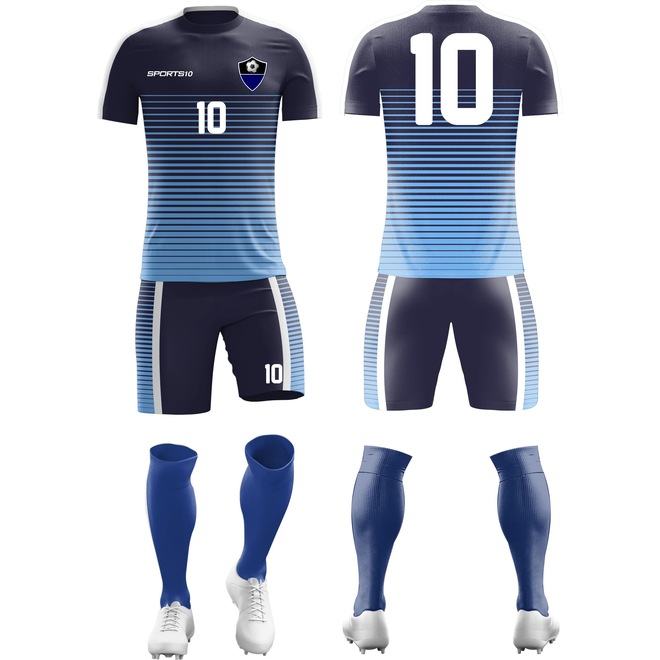 Kit Sports 10 Uniforme de Futebol - Camisa + Calção + Meião - Foto 1