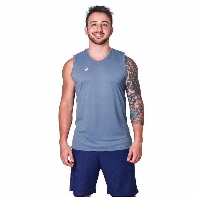 Camiseta Regata Punnto Machão Poliamida - Masculina - Foto 1