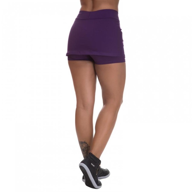 Shorts Saia Miss Blessed Premium Poliamida com Bolso - Feminino - Foto 1