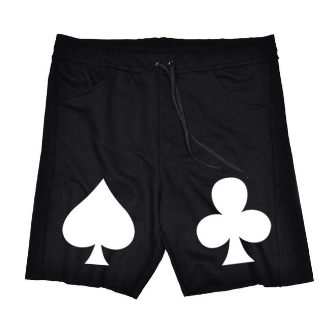 Bermuda Skull Clothing de Moletom Naipe - Masculina - Foto 1