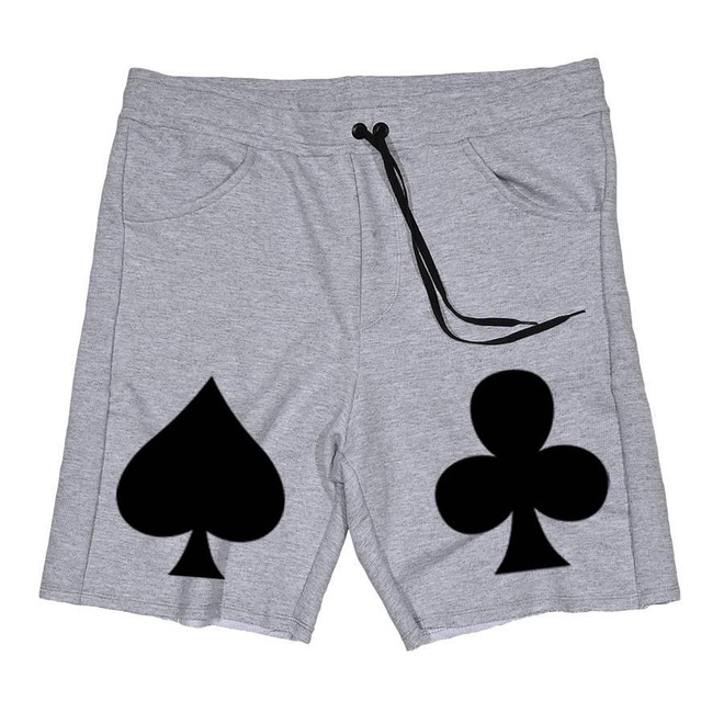 Bermuda Skull Clothing de Moletom Naipe - Masculina - Foto 1