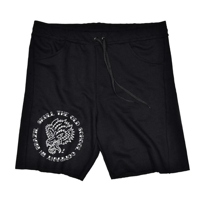 Bermuda Skull Clothing de Moletom Skull the Old School - Masculina - Foto 1