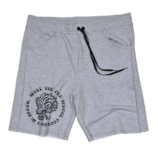 Bermuda Skull Clothing de Moletom Skull the Old School - Masculina - Foto 1