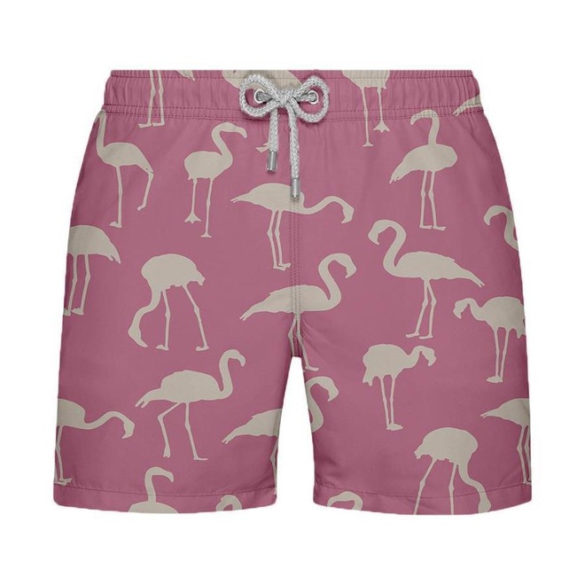 Shorts SB Estampado Flamingos - Masculino - Foto 1