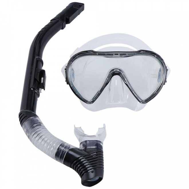 Kit de Máscara Mormaii e Snorkel Mormaii Gaia para Mergulho - Adulto - Foto 1