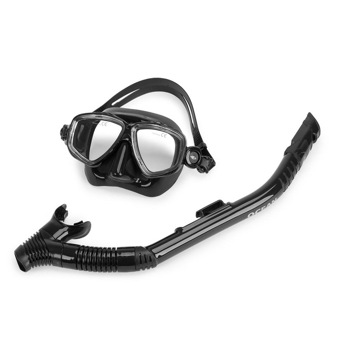 Kit de Máscara Mormaii e Snorkel Mormaii Gaia para Mergulho - Adulto - Foto 1