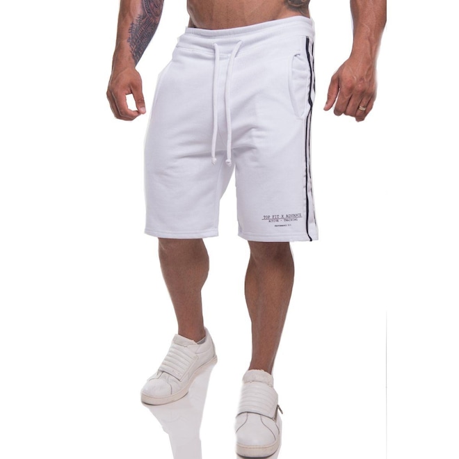 Bermuda de Moletom Top Fit Premium - Masculina - Foto 1