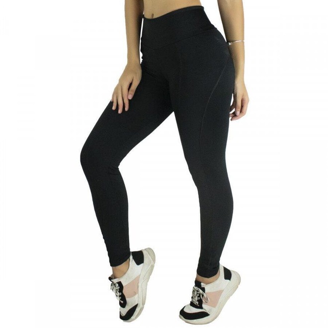 Calça Legging MVB Modas Montaria Cintura Alta - Feminina - Foto 1