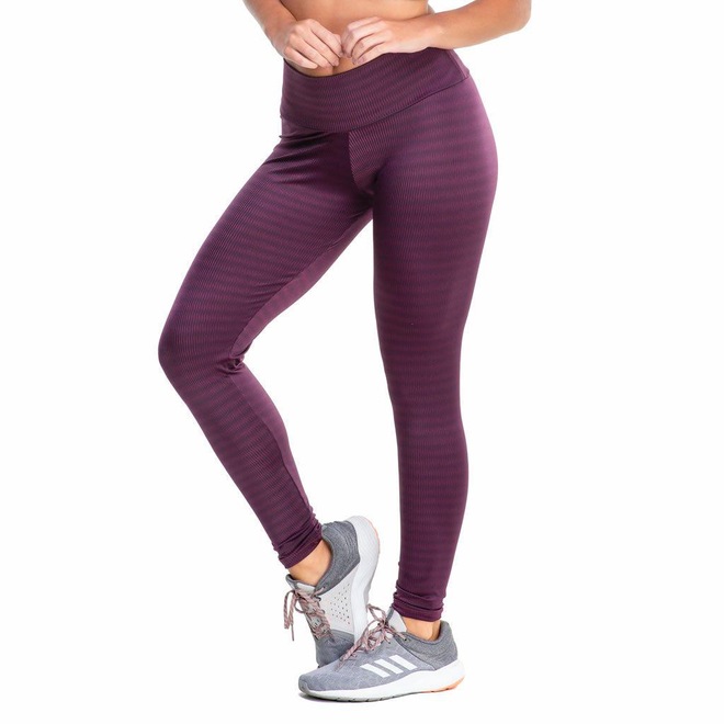 Calça Legging Duopen Texturizada com Brilho - Feminina - Foto 1