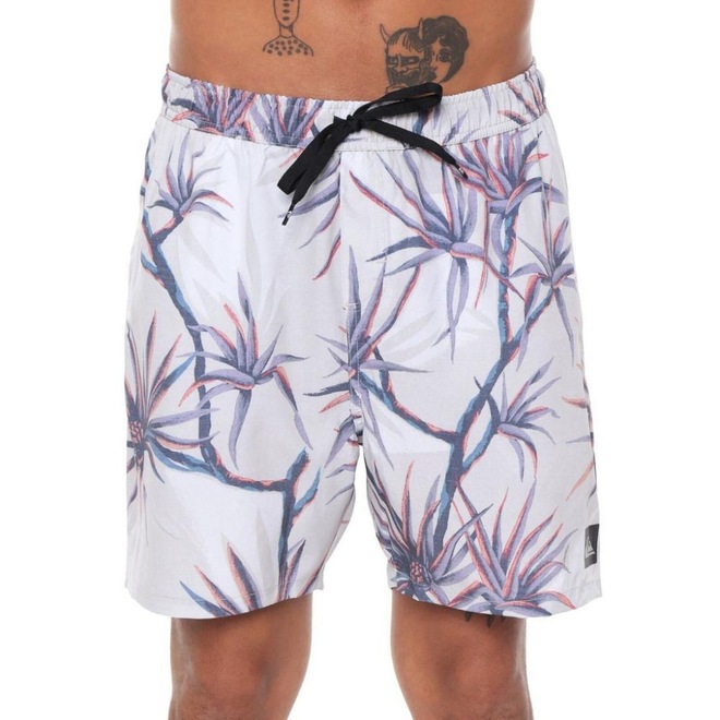Bermuda Quiksilver Boardshort Salty Palms Volley 18 - Masculina - Foto 1