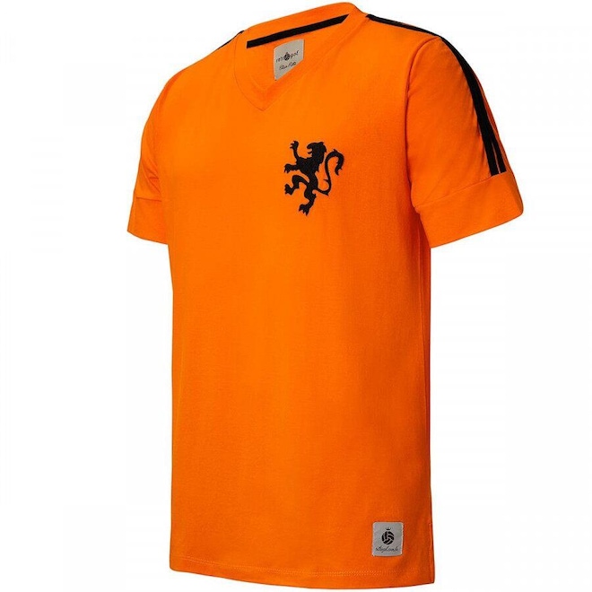 Camisa da Holanda Retrô Gol 1974 Cruyff - Masculina - Foto 1