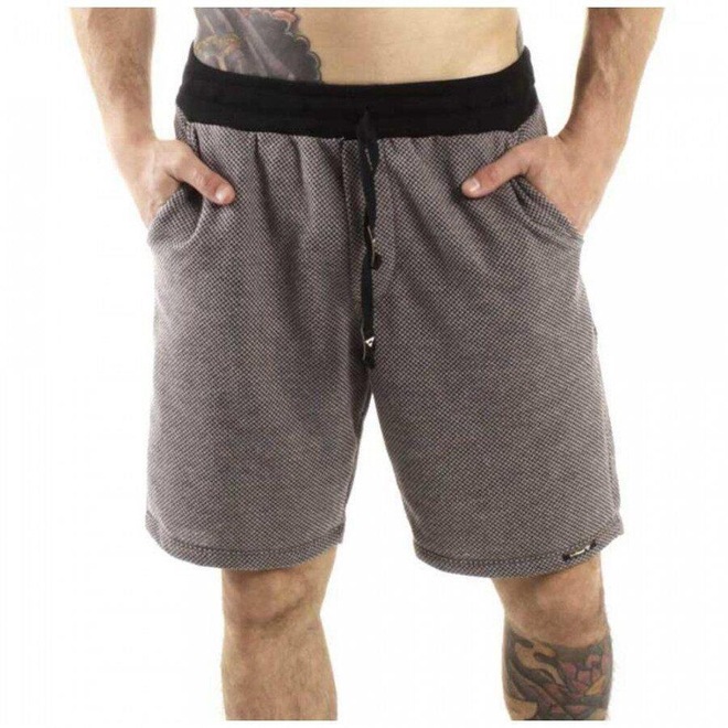 Bermuda Brohood Moletom Xadrez - Masculina - Foto 1