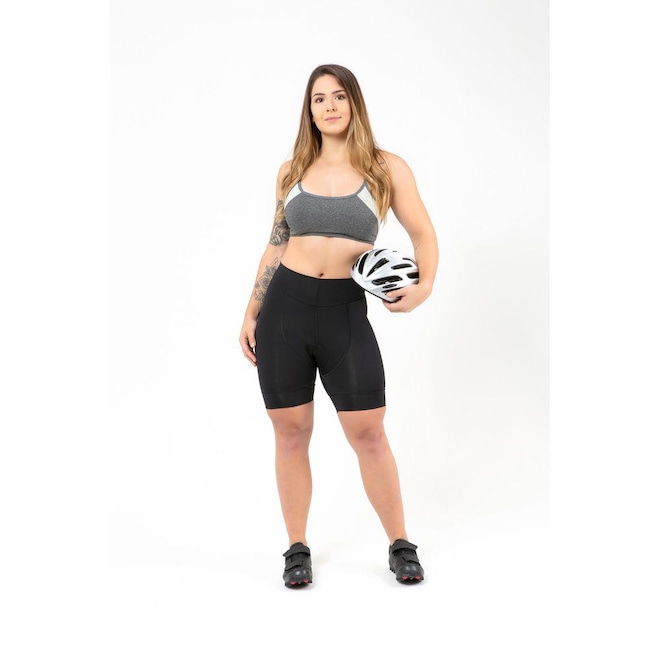 Bermuda de Ciclismo Cycle7 Forro Mpro Gel - Feminina - Foto 1