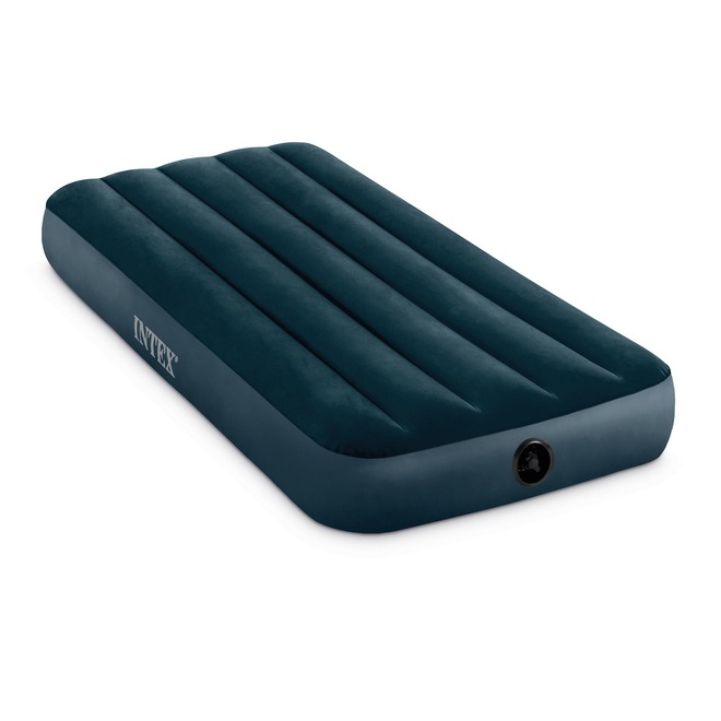 Kit de Colchão de Solteiro Intex Sage Dura Beam Inflável - 2 Unids + Bomba de Ar Manual - Foto 1