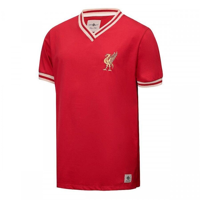 Camisa Liverpool Retrô Gol Anos 70 - Masculina - Foto 1