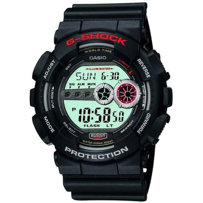 Relógio Digital G-Shock GD-100-1ADR - Masculina - Foto 1