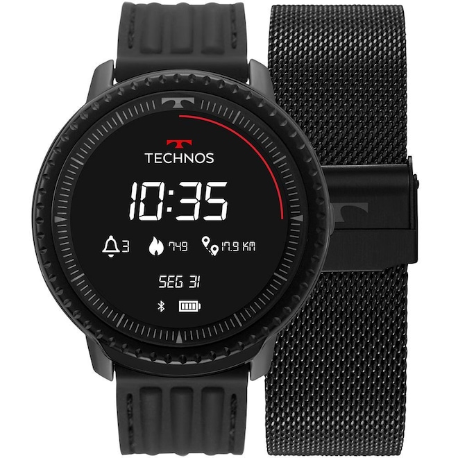 Relógio Smartwatch Technos Connect ID L5AA/1P 48mm - Masculino - Foto 1