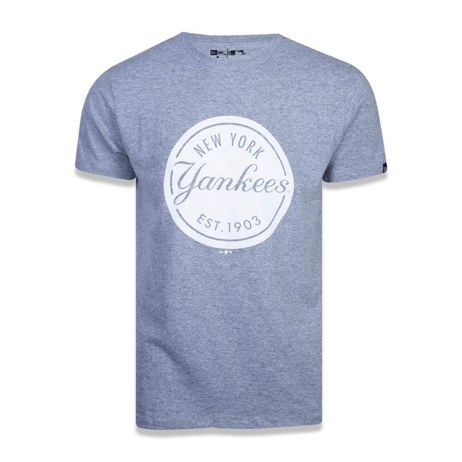 Camiseta New Era MLB New York Yankees Essentials Est 1903 - Masculina - Foto 1