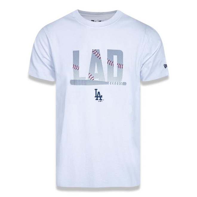 Camiseta New Era MLB Los Angeles Dodgers Essentials Bat - Masculina - Foto 1