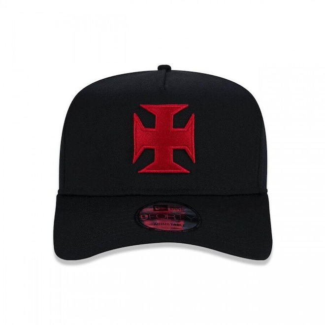 Boné Aba Curva New Era  9Forty A-Frame Vasco da Gama Futebol - Adulto - Foto 1