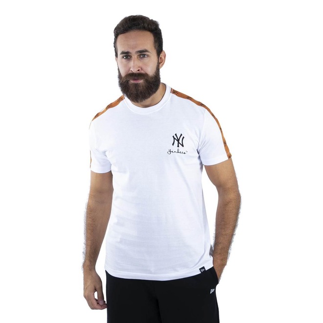 Camiseta New Era MLB New York Yankees Fashion Stripes - Masculina - Foto 1