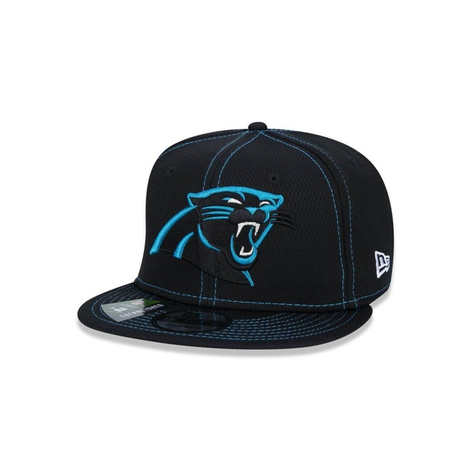 Boné Aba Reta New Era 9Fifty On-Field Coleção Sideline NFL Carolina Panthers - Adulto - Foto 1