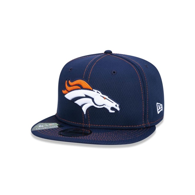 Boné Aba Reta New Era 9Fifty On-Field Coleção Sideline NFL Denver Broncos - Adulto - Foto 1