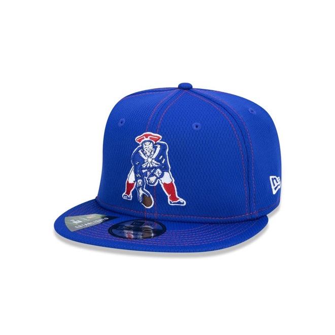 Boné Aba Reta New Era 9Fifty On-Field Coleção Sideline Nfl New England Patriots - Snapback - Adulto - Foto 1