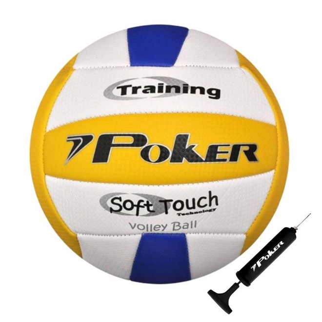 Bola de Vôlei Poker Training Oficial com Bomba - Foto 1