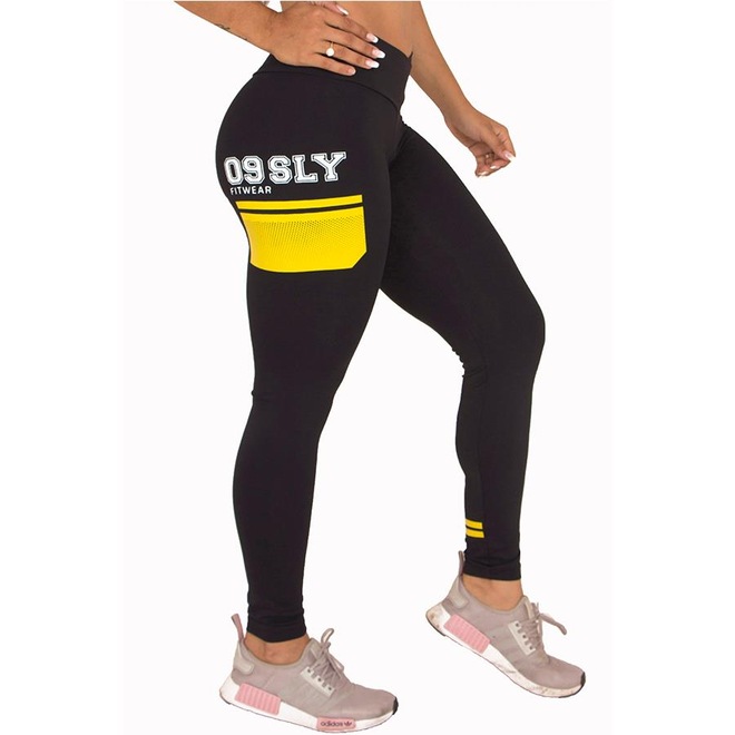 Calça Legging Cós Transpassado Fitness Soly Brasil - Feminina - Foto 1