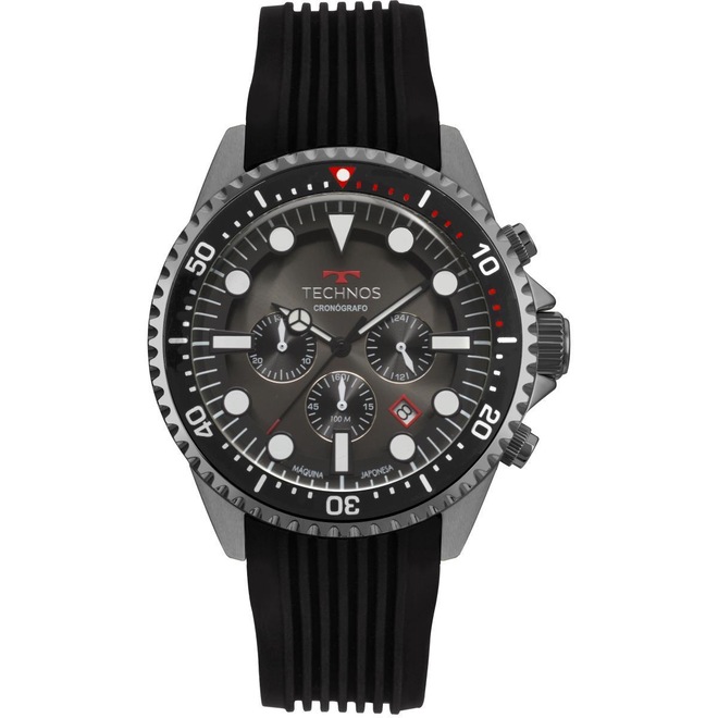 Relógio Technos Symaster JS25CC/8P 48mm Silicone - Masculino - Foto 1