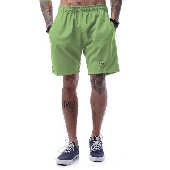 Bermuda de Tactel Cellos Hexagonal Premium - Masculina - Foto 1