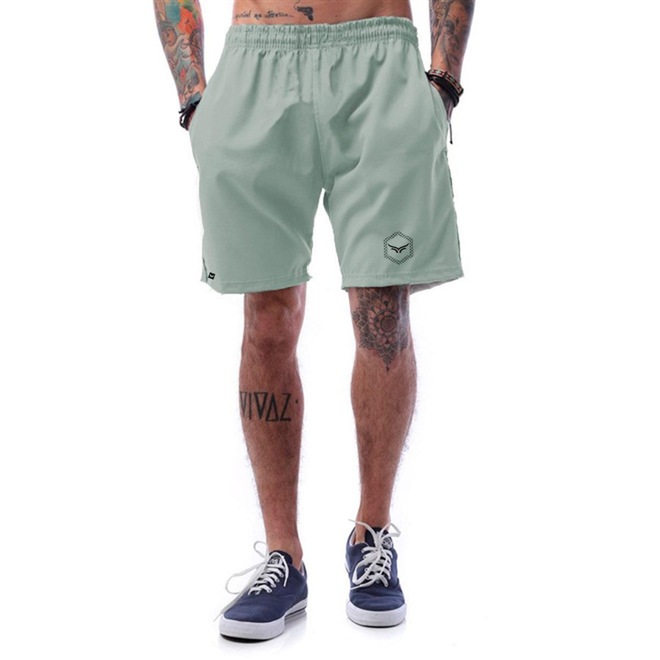 Bermuda de Tactel Cellos Hexagonal Premium - Masculina - Foto 1