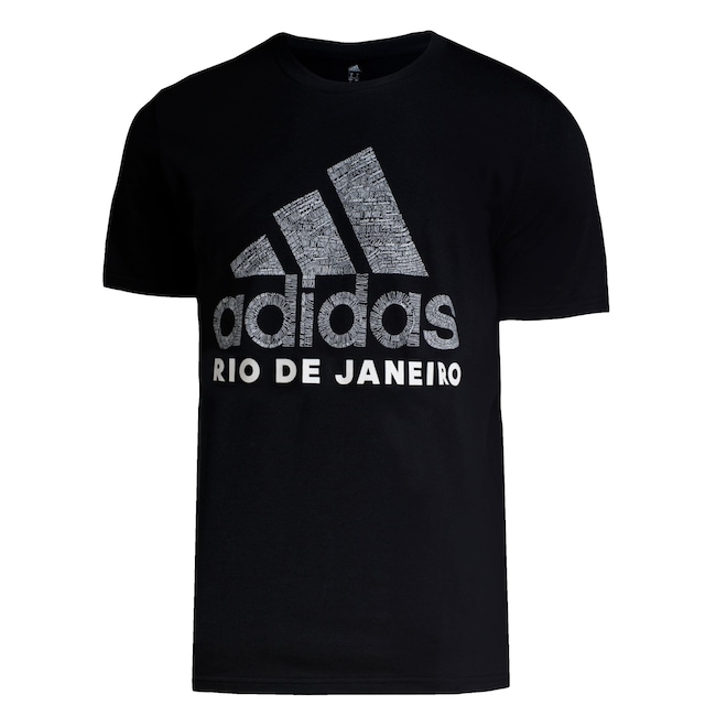 Camiseta adidas Cidade Rio de Janeiro - Masculina - Foto 1