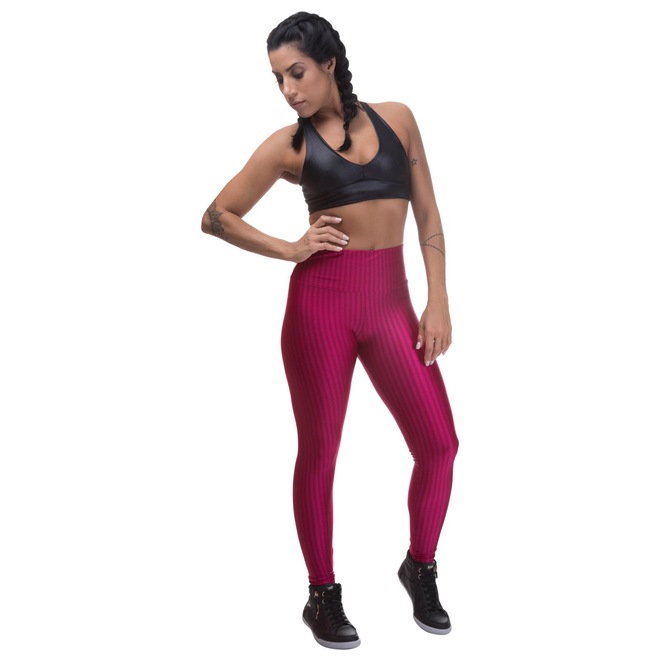 Calça Legging Miss Blessed Premium 3D Poliamida - Feminina - Foto 1