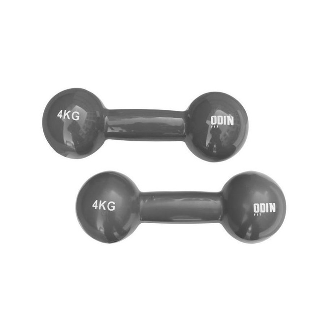 Halter Odin Fit Emborrachado de Vinil - Par - 4 kg - Foto 1