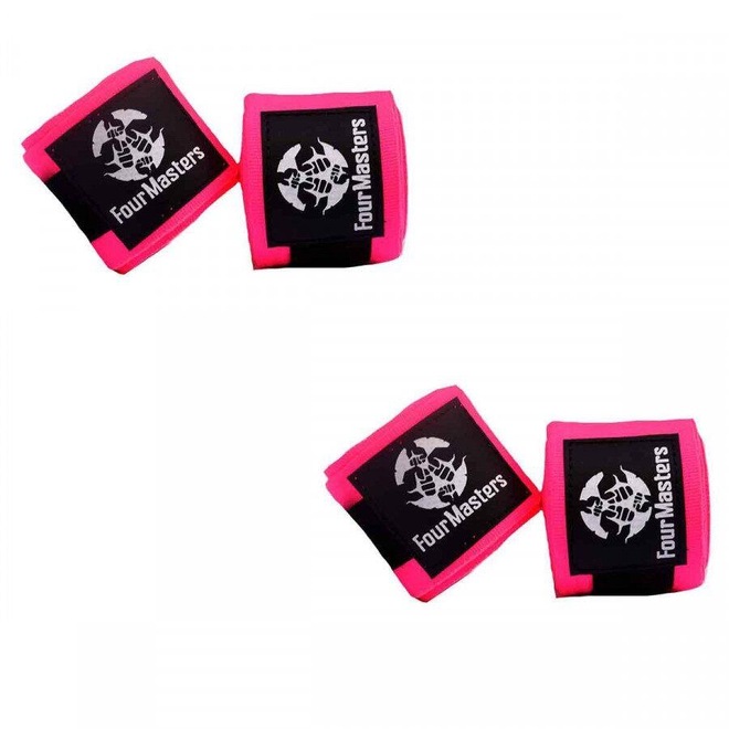 KIT Four Masters com 2 Bandagens Elasticas Artes Marciais Boxe Muay-Thai - Adulto - Foto 1